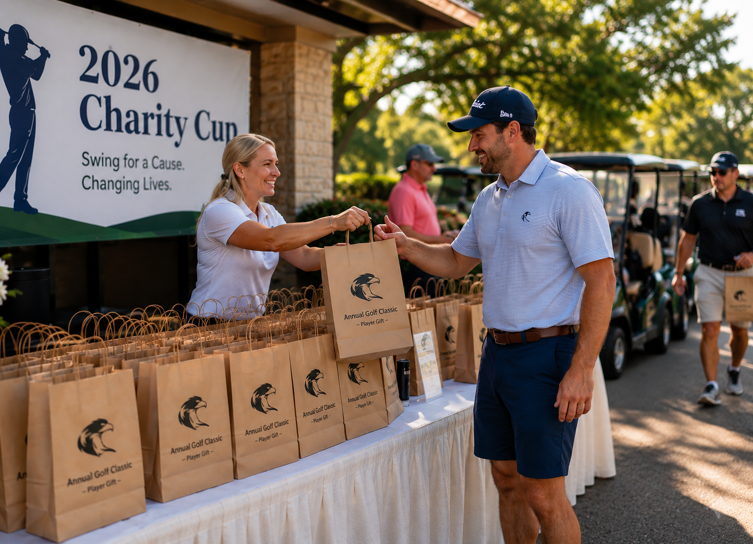 150 custom gift sets for the 2026 charity cup