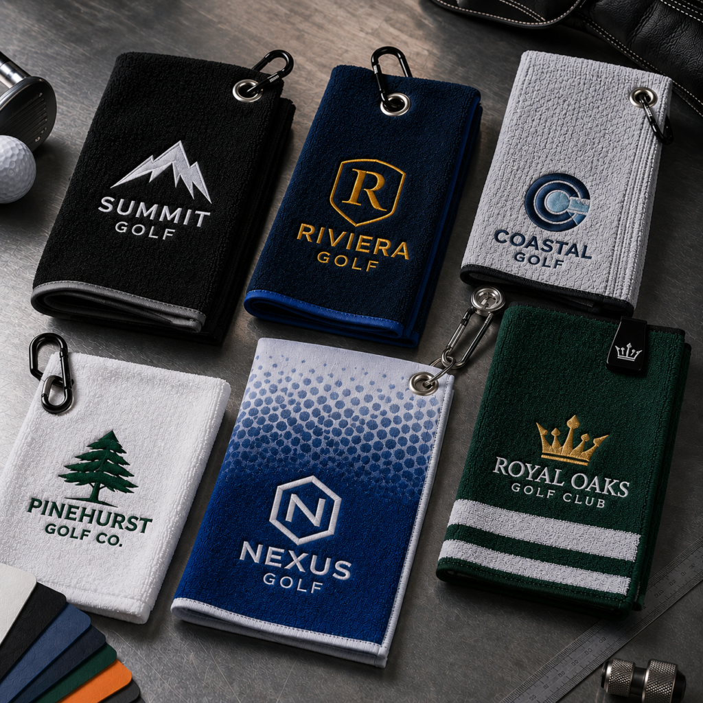 custom golf towels – microfiber & jacquard