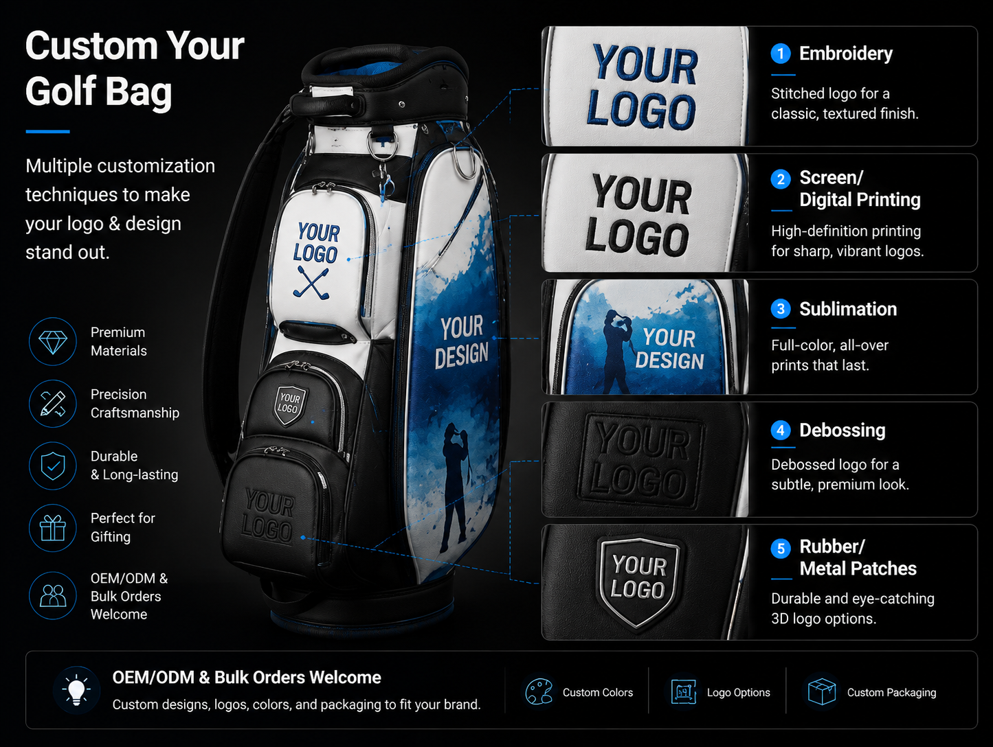 custom golf bag