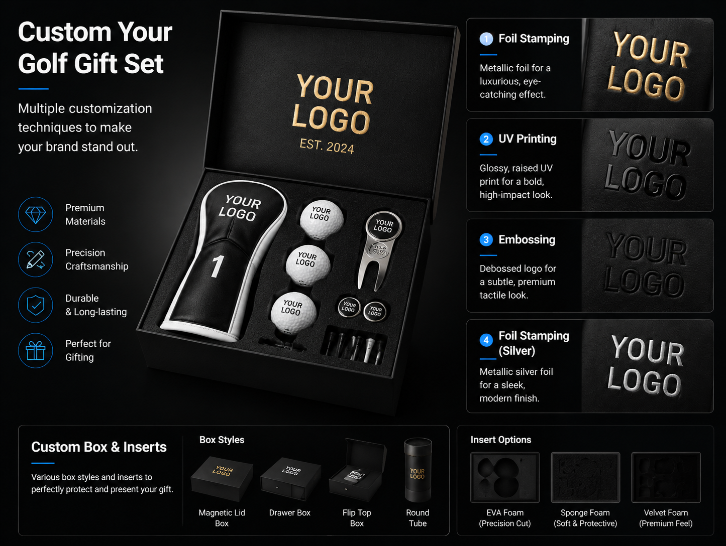 custom golf gift set 2