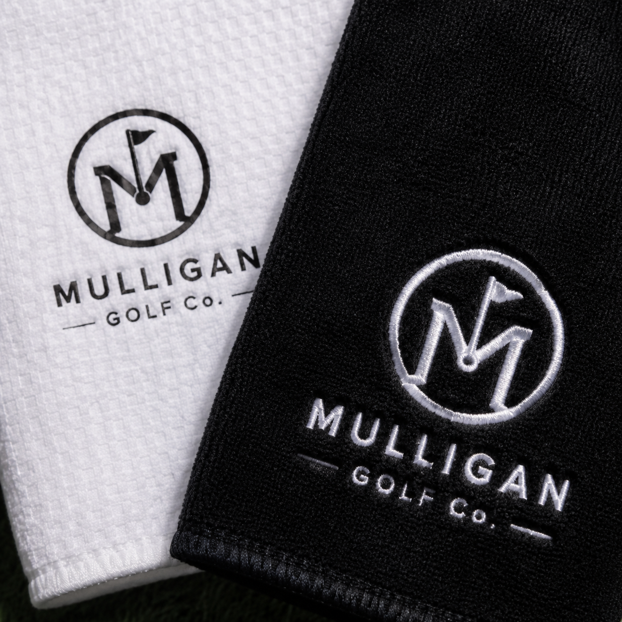 Custom golf towel printing detail