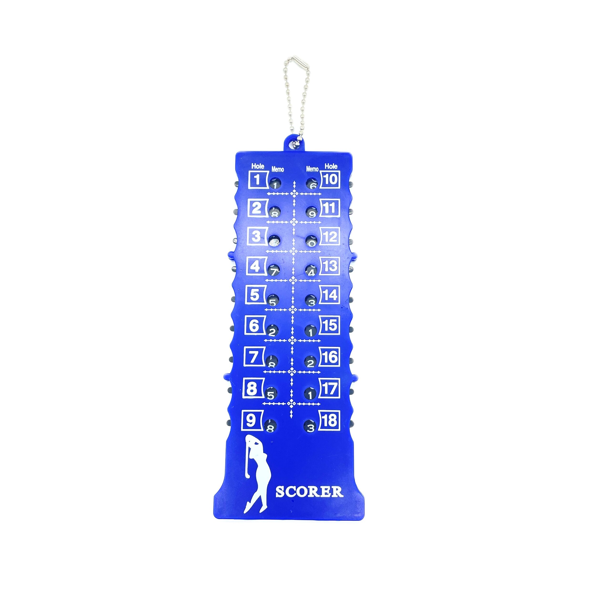 Blue custom golf stroke counter