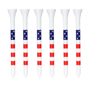 Striped bamboo golf tee product image
