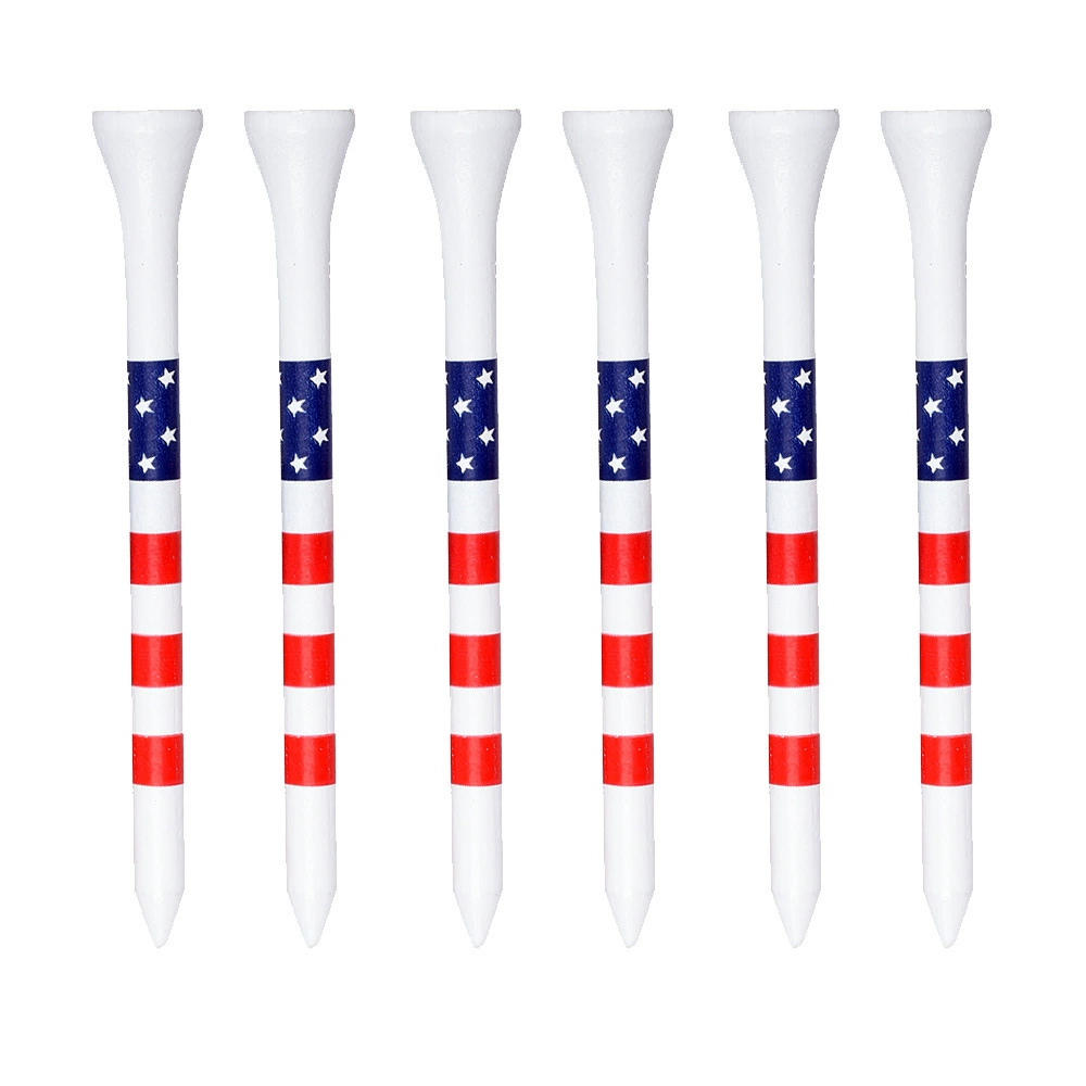 Custom Striped Bamboo Golf Tees 70/83mm