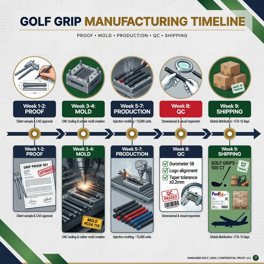 Golf Grip Production Timeline