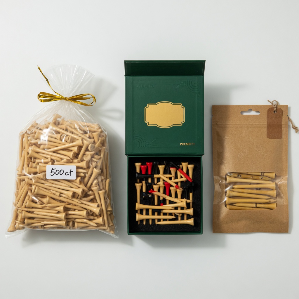 Custom Golf Tee Packaging Options Retail Bulk Eco