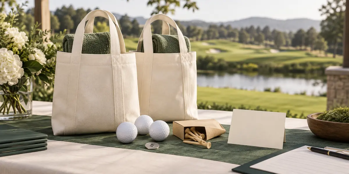 Golf Tournament Gift Bags: Product Mix, Branding, and Event Pack-Out AI-generated golf tournament player gift bag concepts