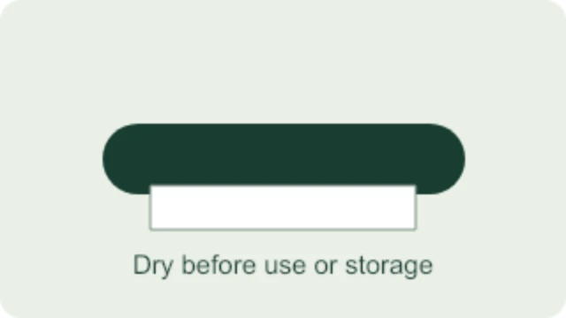 3. Dry and inspect