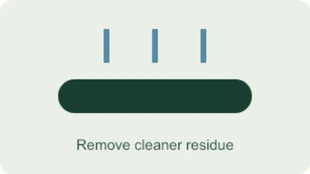 2. Remove residue