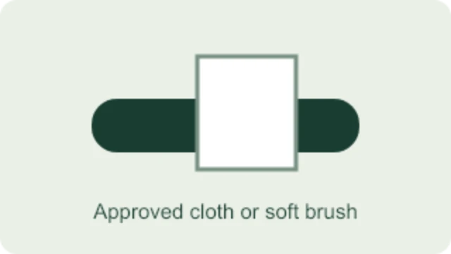1. Clean gently