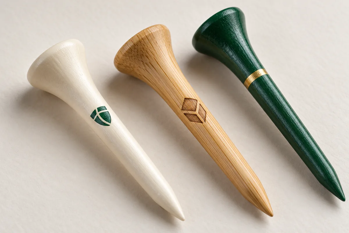 Printed, engraved and striped golf tee branding directions